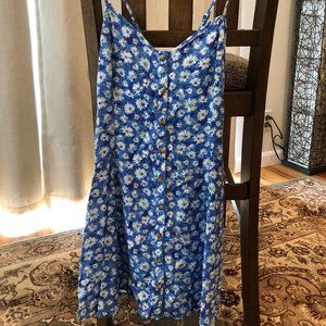 AMERICAN EAGLE - floral fit n flare dress - size S